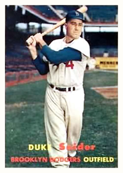 1957 Topps #170 Duke Snider Front