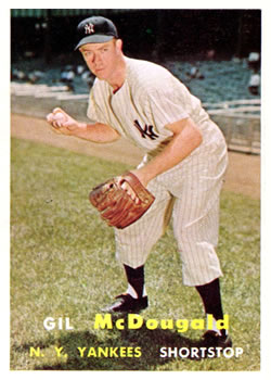 1957 Topps #200 Gil McDougald Front