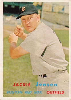 1957 Topps #220 Jackie Jensen Front
