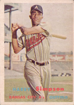 1957 Topps #225 Harry Simpson Front