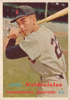 1957 Topps #246 Jose Valdivielso Front