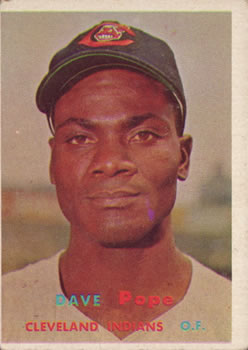 1957 Topps #249 Dave Pope Front