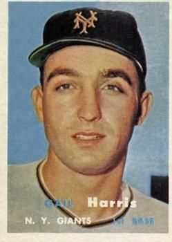 1957 Topps #281 Gail Harris Front