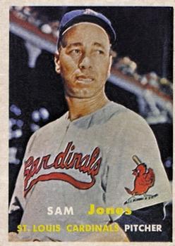 1957 Topps #287 Sam Jones Front