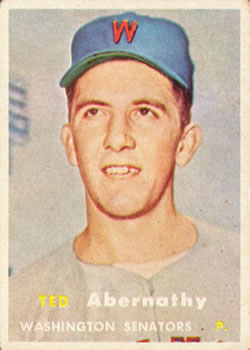 1957 Topps #293 Ted Abernathy Front