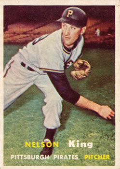 1957 Topps #349 Nelson King Front