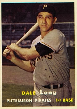 1957 Topps #3 Dale Long Front