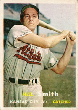 1957 Topps #41 Hal Smith Front
