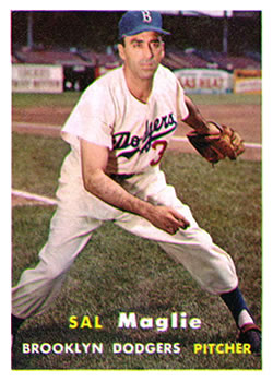 1957 Topps #5 Sal Maglie Front