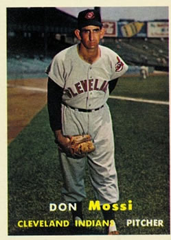 1957 Topps #8 Don Mossi Front