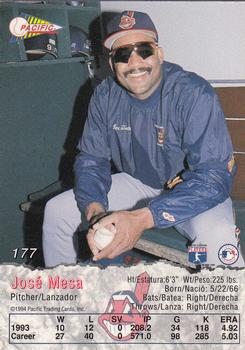 1994 Pacific #177 Jose Mesa Back