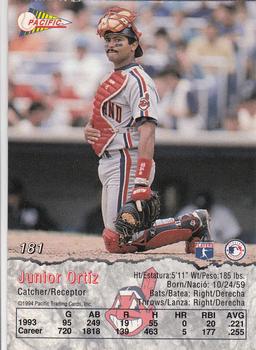 1994 Pacific #181 Junior Ortiz Back