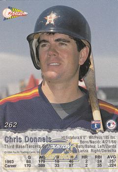 1994 Pacific #262 Chris Donnels Back