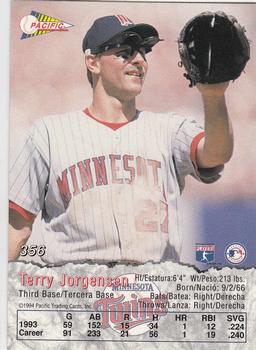 1994 Pacific #356 Terry Jorgensen Back