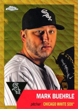 2022 Topps Chrome Platinum Anniversary - Gold Wave Refractor #493 Mark Buehrle Front