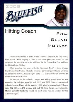 2008 Bridgeport Bluefish #NNO Glenn Murray Back