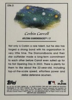 2023 Topps Cosmic Chrome - Stars in the Night #STN-21 Corbin Carroll Back