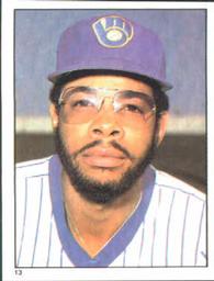 1981 Topps Stickers #13 Cecil Cooper Front