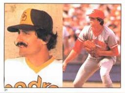 1981 Topps Stickers #31 Rollie Fingers / Tom Hume Front