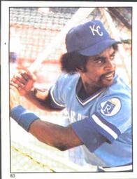 1981 Topps Stickers #83 Frank White Front
