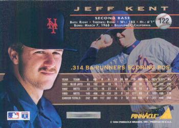 1994 Pinnacle #122 Jeff Kent Back