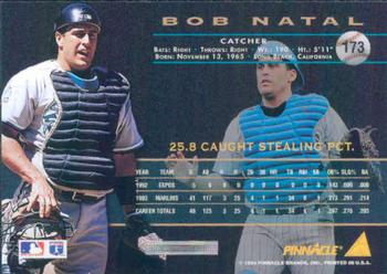 1994 Pinnacle #173 Bob Natal Back
