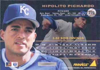 1994 Pinnacle #275 Hipolito Pichardo Back