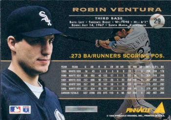 1994 Pinnacle #29 Robin Ventura Back