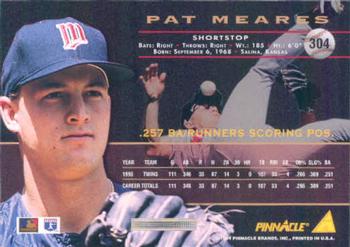 1994 Pinnacle #304 Pat Meares Back
