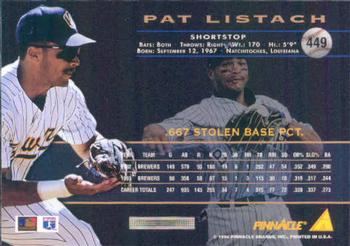 1994 Pinnacle #449 Pat Listach Back