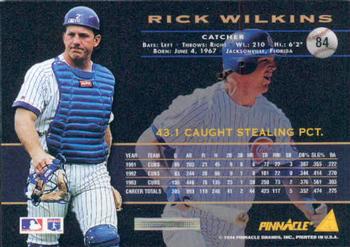 1994 Pinnacle #84 Rick Wilkins Back