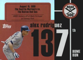 2007 Bowman - Alex Rodriguez: Road to 500 #ARHR137 Alex Rodriguez Front