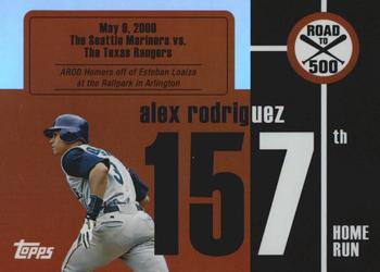 2007 Bowman - Alex Rodriguez: Road to 500 #ARHR157 Alex Rodriguez Front