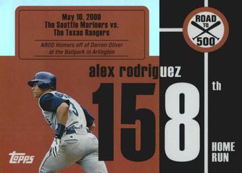 2007 Bowman - Alex Rodriguez: Road to 500 #ARHR158 Alex Rodriguez Front