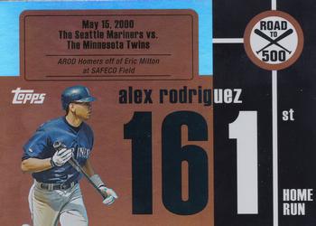 2007 Bowman - Alex Rodriguez: Road to 500 #ARHR161 Alex Rodriguez Front