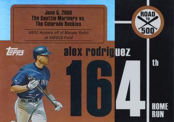 2007 Bowman - Alex Rodriguez: Road to 500 #ARHR164 Alex Rodriguez Front