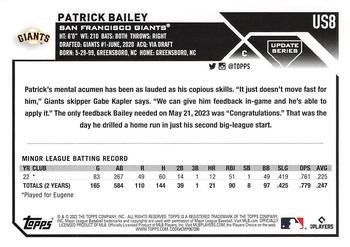2023 Topps Update #US8 Patrick Bailey Back