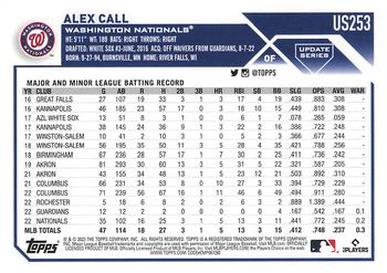 2023 Topps Update #US253 Alex Call Back