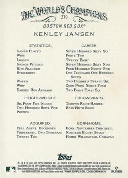 2023 Topps Allen & Ginter - Silver Portrait #279 Kenley Jansen Back