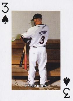 2013 Reno Aces Playing Cards #3♠ Tyler Kuhn Front