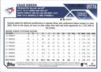 2023 Topps Update - Gold #US176 Chad Green Back