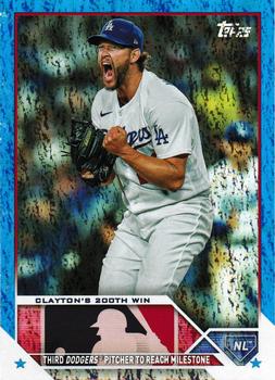 2023 Topps Update - Blue Foil #US202 Clayton's 200th Win Front