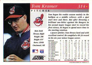1994 Score #314 Tom Kramer Back