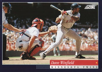 1994 Score #407 Dave Winfield Front