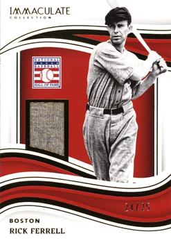 2023 Panini Immaculate Collection - Hall of Fame Materials #HOF-RF Rick Ferrell Front