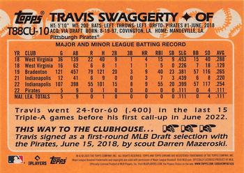 2023 Topps Update - 1988 Topps Baseball 35th Anniversary Chrome Silver Pack #T88CU-10 Travis Swaggerty Back