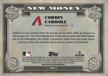 2023 Bowman Platinum - New Money #NM-4 Corbin Carroll Back