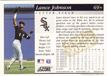 1994 Score - Gold Rush #69 Lance Johnson Back