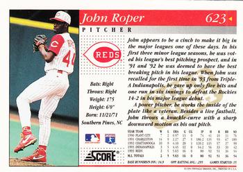1994 Score - Gold Rush #623 John Roper Back