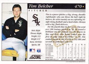 1994 Score - Gold Rush #470 Tim Belcher Back